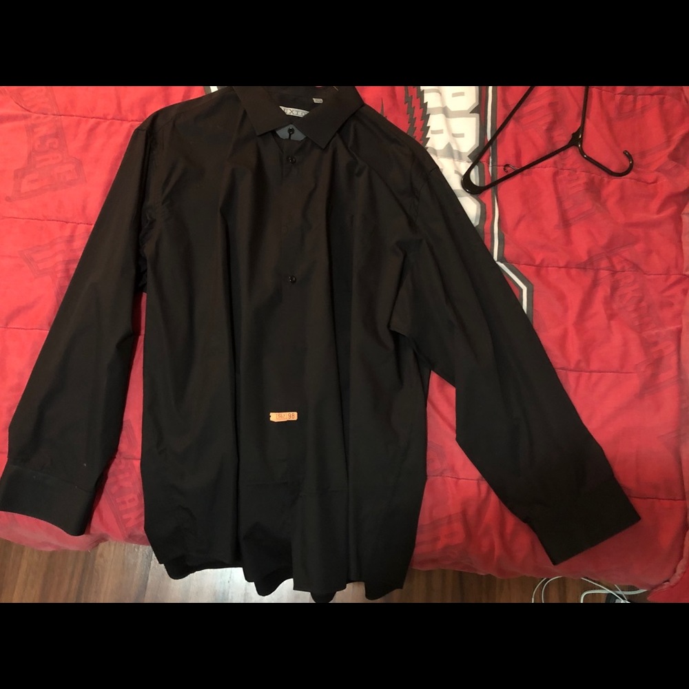 Black Button Up Dress Shirt